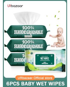 Extra Gentle Unscented Baby Wipes, Plant Based, Made with 99% Water and Aloe for Babies and Kids, 320 Count
