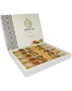 350g Mixed Baklava - Premium Arabic Sweets Gift Box for Eid, Diwali, and Special Occasions – Authentic Middle Eastern Dessert – Traditional Baklawa