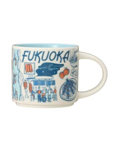 Starbucks 2021 Fukuoka Been There Series 140 fl oz 414 ml Regular Size Blue