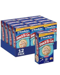 StarKist SnackToGo Ready to Eat Meals Tuna Salad Kit 36 oz 12 Pack Classic Tuna Salad with Crackers Kit