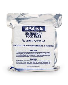 4Patriots Emergency Food Bars NonPerishable SOS Ration Designed to Last 5 Years 9 Servings