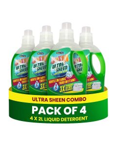8 L Laundry Liquid Detergent, Green - 4 Packs of 2L - Powerful Deep Clean Formula & Long Lasting Fragrance - Makes Clothes Soft, Fresh & Shiny