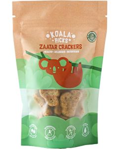 Koala Picks Zaatar Crackers – 40g Pack – Baked Savory Snack – No Refined Sugar, No Preservatives – Made with Real Cheese & Butter – Healthy Crackers for Kids & Adults