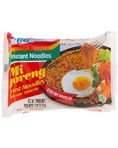 Indomie Mi Goreng Instant Stir Fry Noodles Halal Certified Original Flavor Pack of 60