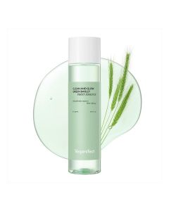 Veganifect Clean and Glow Green Barley First Essence, Vegan Certified, Non-Sticky, Hydrating, Rice Bran Water, Beta-glucan, Uncented, 6.76 Fl Oz
