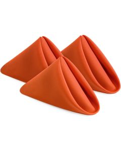 Utopia Home Orange Cloth Napkins 12 Pack 20x20 Inches Thanksgiving Ideal Fall Dinner Napkins for Halloween Thanksgiving Party Wedding and LunchDinner