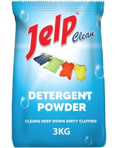 Jelp Clean Detergent Powder, 3 Kg - Tough on Stains