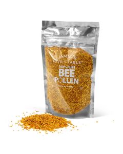 Jamies Hive to Table Raw Bee Pollen 10 oz 100 Pure Bee Pollen Harvested from Flowers Naturally Dried for Freshness Great for Smoothies Oatmeal Recipes
