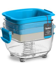 Large 20 oz Tofu Press Easily Remove Water from Tofu in 1020 Mins Vegan Tofu Presser for Firm or Extra Firm Tofu Dishwasher Safe BPA Free with Drip Tray Tofu Recipe Included