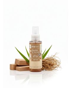 Mikaromas Car Spray Sandalwood & Vetiver, 100ml / Long-Lasting Automotive Air Freshener/Warm,Woody & Earthy Aroma for Cars, Trucks, SUVs & Small Indoor Spaces/ Convenient Spray for Instant Freshness