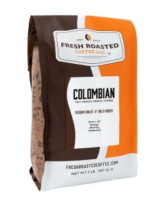 Fresh Roasted Colombian Supremo Coffee, Whole Bean, 2 LB