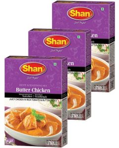 Shan Butter Chicken Seasoning Mix - Pack of 3
