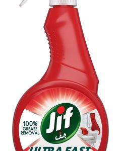 JIF Ultra Fast Cleaner Spray, 500ml - 100% Stain Removal for Fabrics and All Surfaces