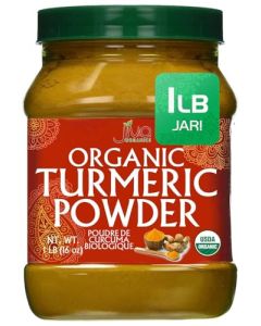 Organic Turmeric Powder 1 Pound Jar by Jiva Organics 100 Raw with Curcumin Lab Tested Reports Available Raw from India