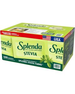 SPLENDA Stevia Zero Calorie Sweetener - Plant Based Sugar Substitute Granulated Powder, 500 Packets