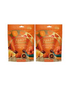 Orange Chocolate Zipper Bag