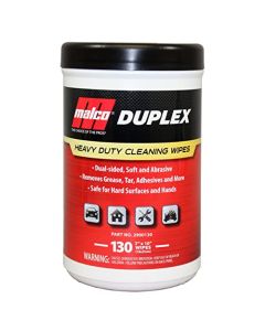 Malco Duplex Heavy Duty Cleaning Wipes for Home and Auto Dual Sided Textured Wet WipeRemoves Grease Tar Paint Oil DirtNo ResidueSafe for HandsMade in USA 130 Wipes