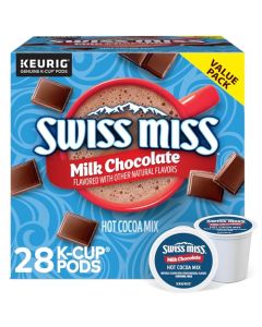 Swiss Miss Milk Chocolate Hot Cocoa Keurig SingleServe K Cup Pods 28 Count