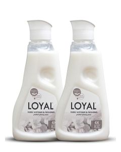 Loyal Fabric Softener And Freshner with Gentle and Care Fragrance Capsule 30+30 Washes 2x750 ML