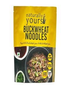 Naturally Yours Buckwheat Soba Hakka Noodles / Kuttu Atta & Whole Wheat / No Maida, No Onion No Garlic, Jain Friendly, Vegan, Preservative Free / Tastemaker Inside / Healthy Noodles / 180g Pack of 3