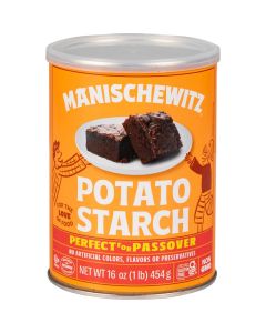 Manischewitz Pure Potato Starch 16oz 1LB Resealable Container Gluten Free Non GMO Kosher Including Passover