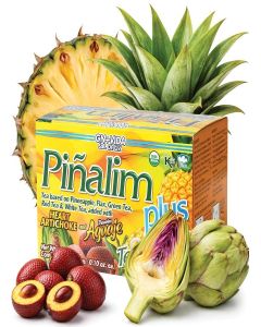 Pinalim Plus Herbal Tea Blend with Aguaje Peruano and Artichoke Heart / Caffeine Free / 30 Count