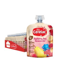 Fruits Puree Pouch In Raspberry Pear Banana And Oat