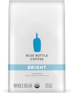 Blue Bottle Whole Bean Organic Coffee, Bright Light Roast, 12 Ounce Bag
