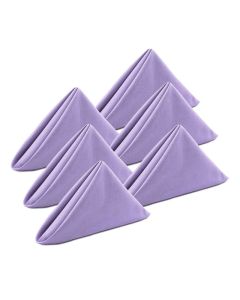 KOFFOTA Lavender Cloth Napkins Set of 6Cotton Napkins 18x18 InchLight Purple Table Napkins for Spring Table DecorationsThickReusableEasy Care Lavender