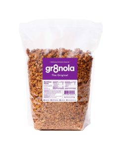 gr8nola THE ORIGINAL Healthy Low Sugar Bulk Granola Cereal Made with Superfoods Whole Almonds Honey Cinnamon and Flaxseed Soy Free Dairy Free and No Refined Sugar 45lb Resealable Bag