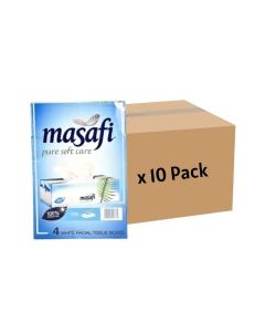 Masafi Pure Soft Care 2 PLY Bulk 4 Box Facial Tissue Box 170 Sheets- 10 Pack
