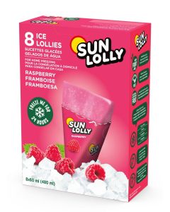 Sunlolly Raspberry Lolly for Home Freezing 60 ml x 8