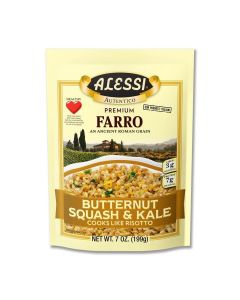 Autentico, Premium Seasoned Roman Grain Farro, Cooks Like Risotto, Heart Healthy, Easy to Prepare, 7oz (Butternut Squash & Kale, Pack of 6)