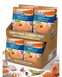 Vegeta Cream of Lentil Soup 62g – Quick & Creamy Dehydrated Soup Mix