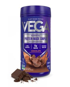 Vega Protein Made Simple Dark Chocolate (10 Servings) Stevia Free Vegan Protein Powder, Plant Based, Healthy, Gluten Free, Pea Protein for Women and Men, 9.6 Oz (Packaging May Vary)