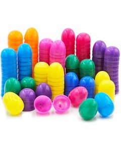 The Dreidel Company 100Pack Fillable Easter Eggs with Hinge Bulk Colorful Bright Plastic Easter Eggs Perfect for Easter Egg Hunt Suprise Egg Easter Hunt 23 Assorted Colors 100Pack