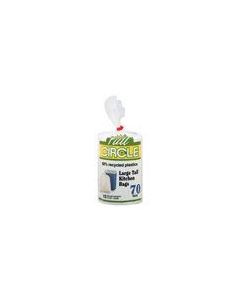 Full Circle Recycling Tall Kitchen Trash Bags 13 Gallon 70 Count Made in USA