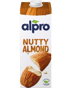 Alpro Roasted Almond Drink, 100% Plant-Based, Lactose & Dairy Free - 1L
