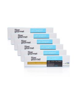 Fiber Gourmet Pasta Light Spaghetti Pasta Low Net Carb FiberRich Low Calorie Healthy Pasta Made in Italy Kosher Vegan NonGMO 8 Oz Pack of 6