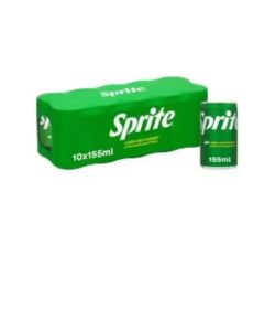Sprite Lemon Flavored Carbonated Soft Drink Can- 10 X 155ml