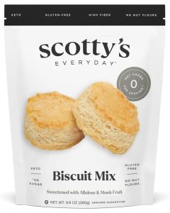 Scotty's Everyday Keto Biscuit Zero Carb Mix - 9.8oz Gluten-Free Baking Mix with 0g Net Carbs and No Nut Flours