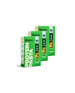 Kaizen Ziti Protein Pasta 20g Protein Low Carb 6g Net Carbs KetoFriendly GlutenFree PlantBased Lupini Noodles High Fiber 8 Ounce Pack of 3