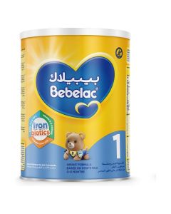 Bebelac Iron Biotics Follow on Formula, 0-6 Months, Stage 1, Palm Oil Free, 800gm