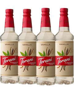 Torani Puremade Vanilla Syrup, 25.4 Ounces (Pack of 4)