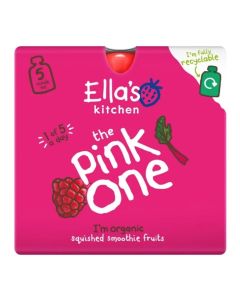 Organic The Pink One Squished Smoothie Fruits 6+ Months 5X90G