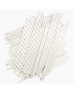 100 Count 6 INCH White Paper Lollipop SticksCake Pop SticksSucker Sticks for CookiesRainbow CandyChocolateCake TopperDia 4mm