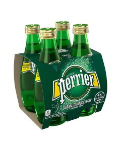 Perrier Sparkling Water Glass Bottle 330 Ml @ Special Price 4 X 330 Ml