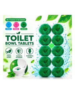 Toilet Bowl Cleaning Tablets – Powerful Toilet Cleaner & Freshener, Easy-to-Use Multi Color Toilet Bowl Tablets