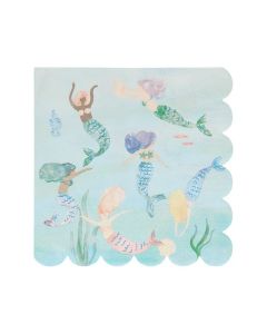 Mermaids Swimming Napkins