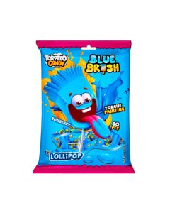 Blue Brush Blueberry Lollipop Candy